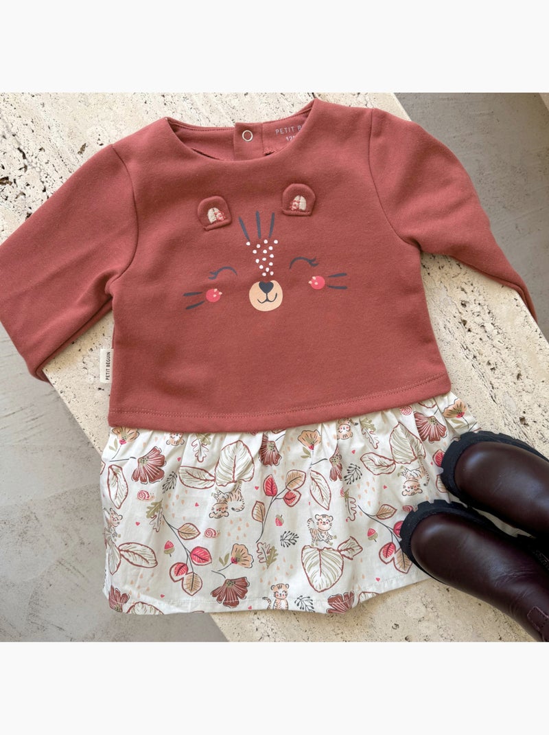 Robe bébé léa Rose - Kiabi