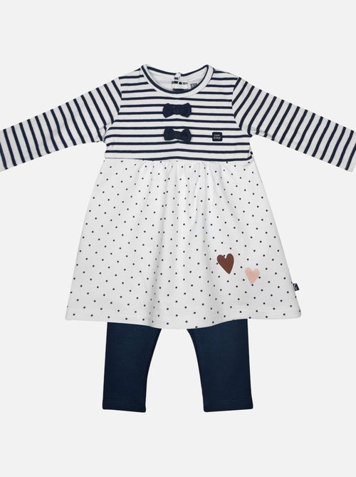 ROBE BEBE + LEGGING MAILLE FADIME - Kiabi