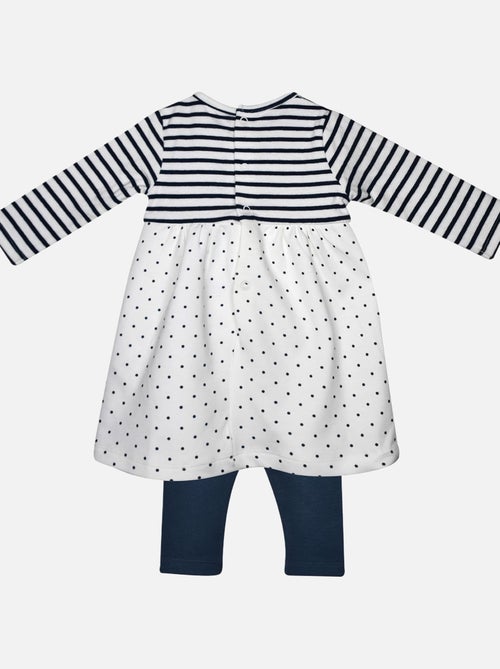 ROBE BEBE + LEGGING MAILLE FADIME - Kiabi