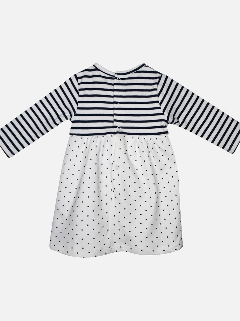 ROBE BEBE + LEGGING MAILLE FADIME Bleu - Kiabi