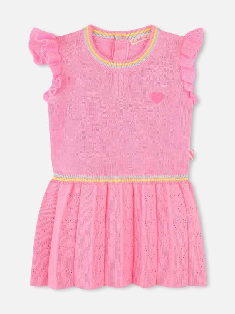 Robe Bébé tricot Rose - Kiabi