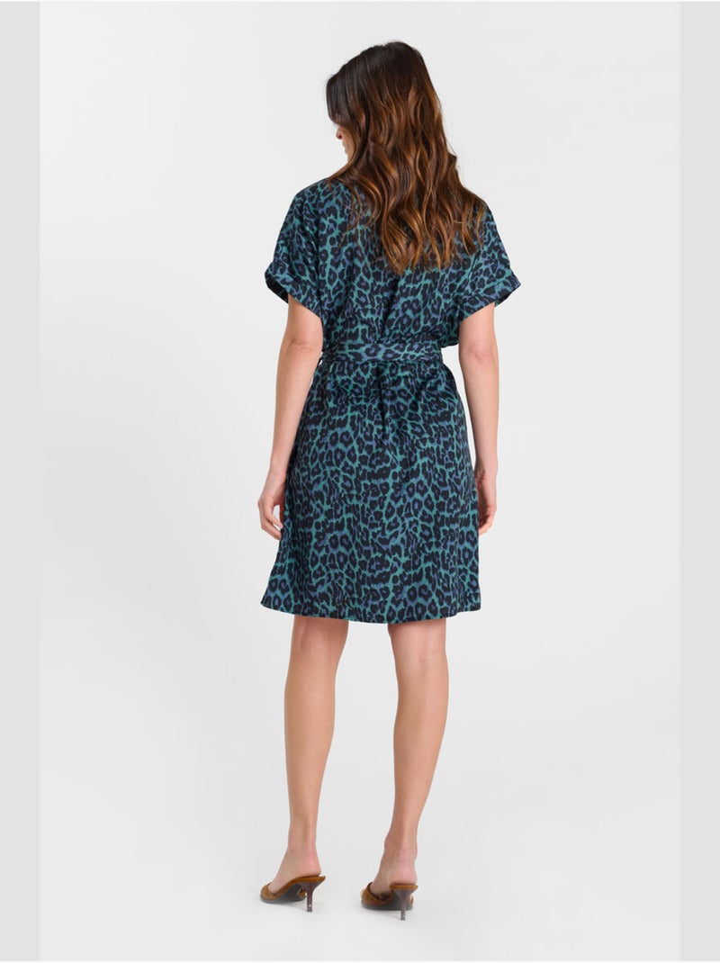 Robe BENA droite 'Le Temps Des Cerises' Vert - Kiabi
