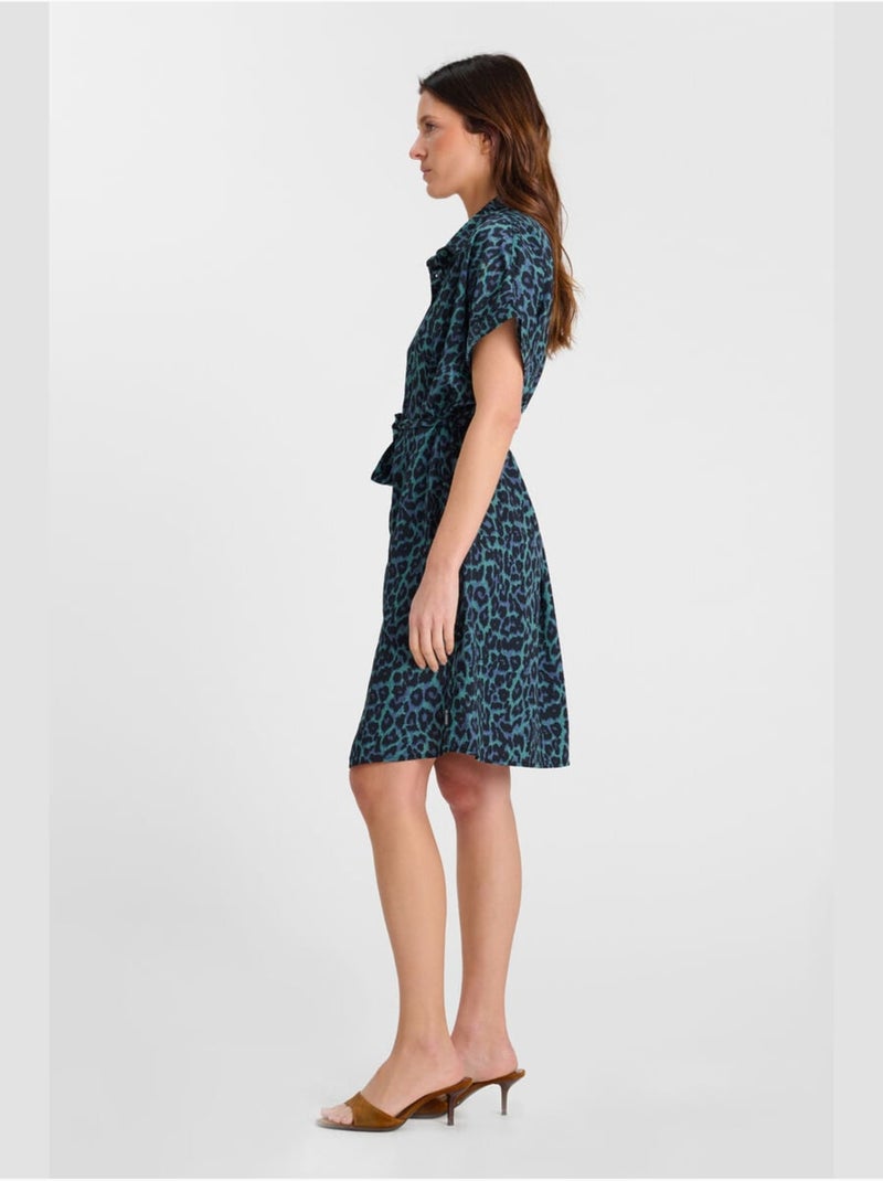Robe BENA droite 'Le Temps Des Cerises' Vert - Kiabi