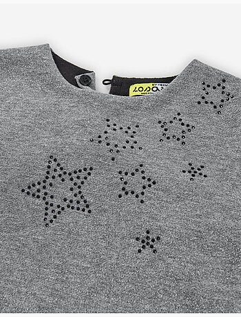 Robe bi-matière avec jupe en tulle