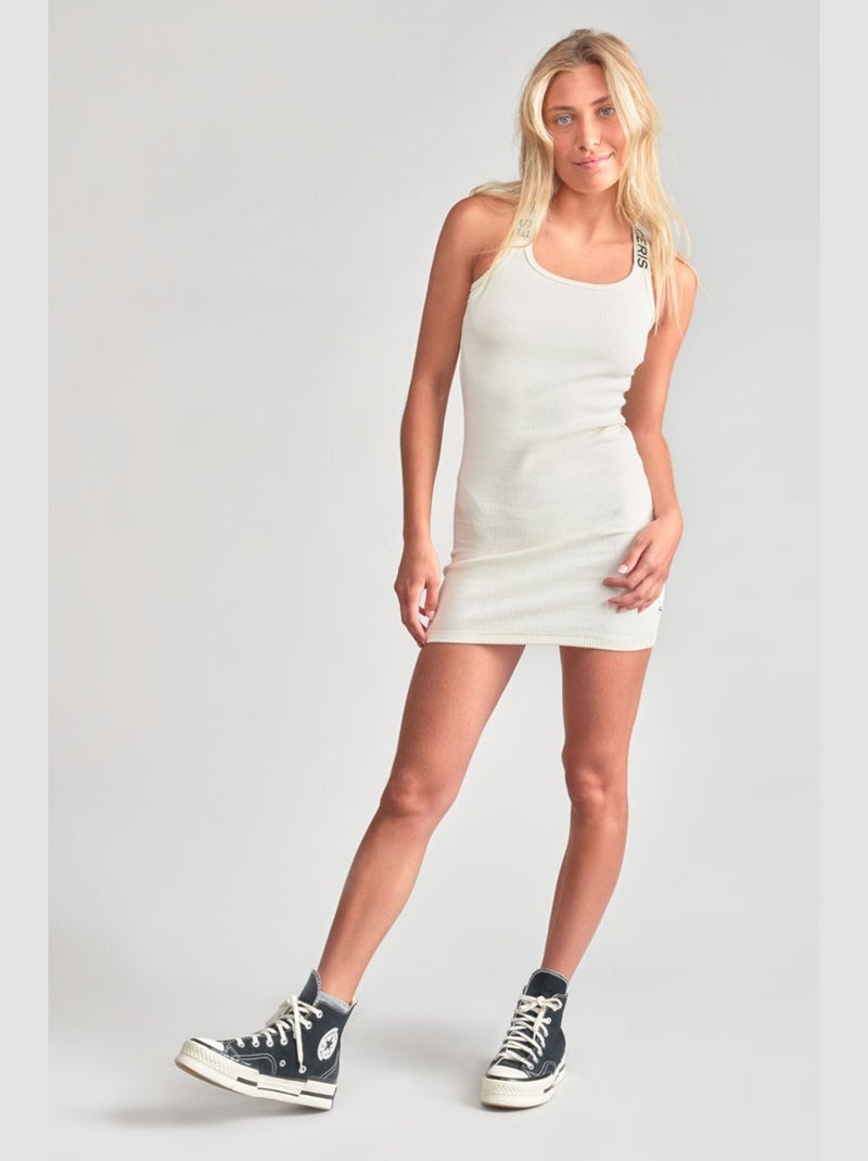 Robe BIBAGI droite 'Le Temps Des Cerises' Blanc - Kiabi