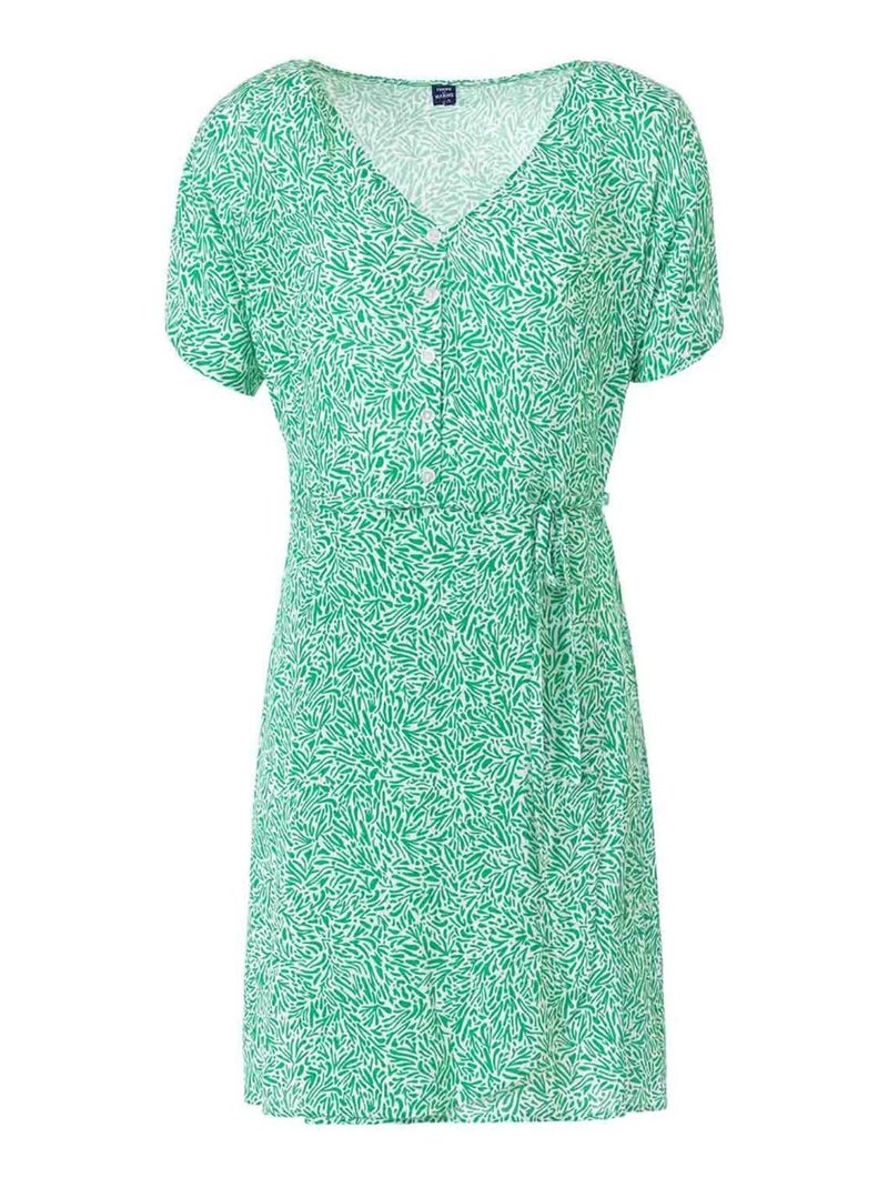 Robe blanc rayé rouge Fille - Terre de Marins Rouge - Kiabi