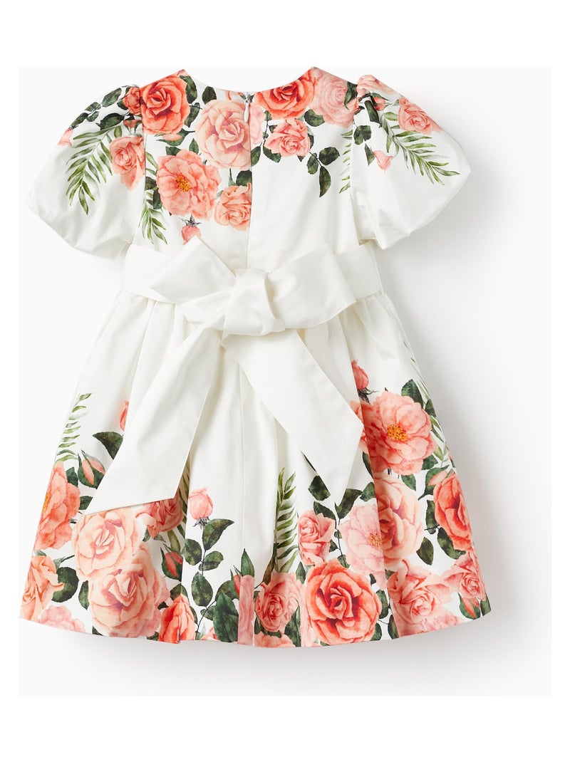 Robe blanche pour bébé fille manches courtes LETS PARTY Blanc - Kiabi
