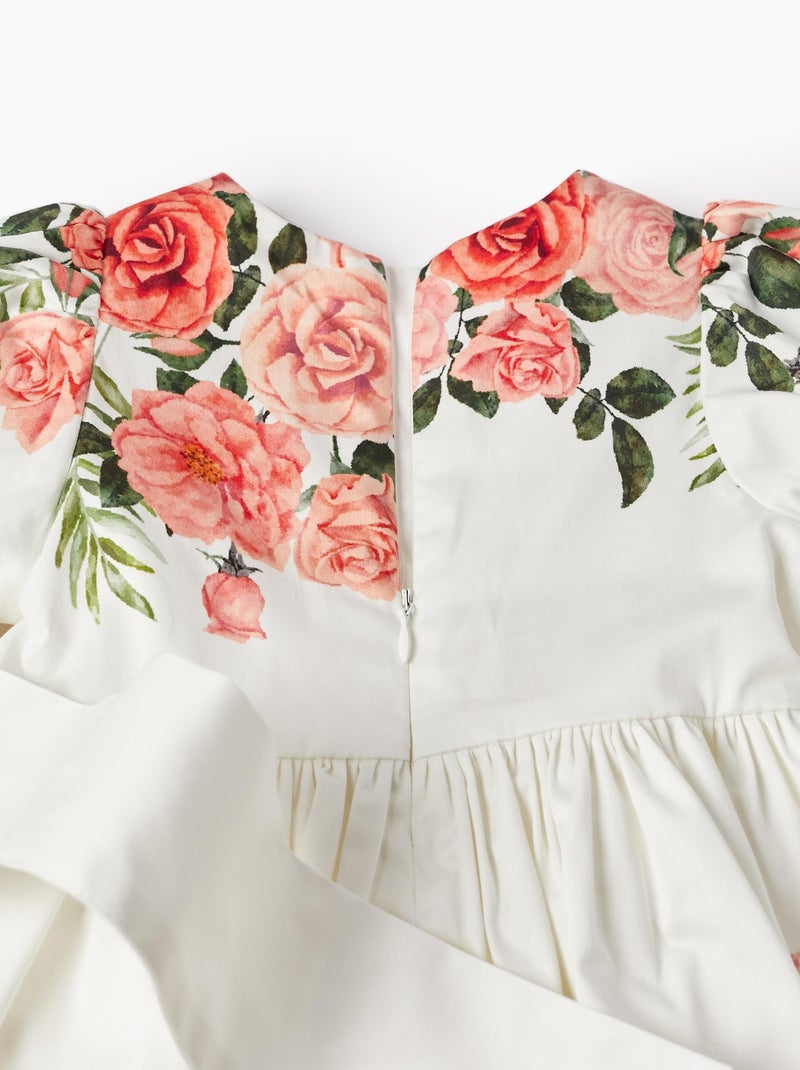Robe blanche pour bébé fille manches courtes LETS PARTY Blanc - Kiabi