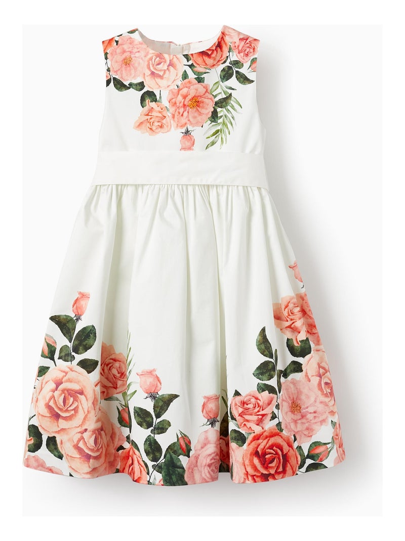 Robe blanche pour fille manches courtes LETS PARTY Blanc - Kiabi