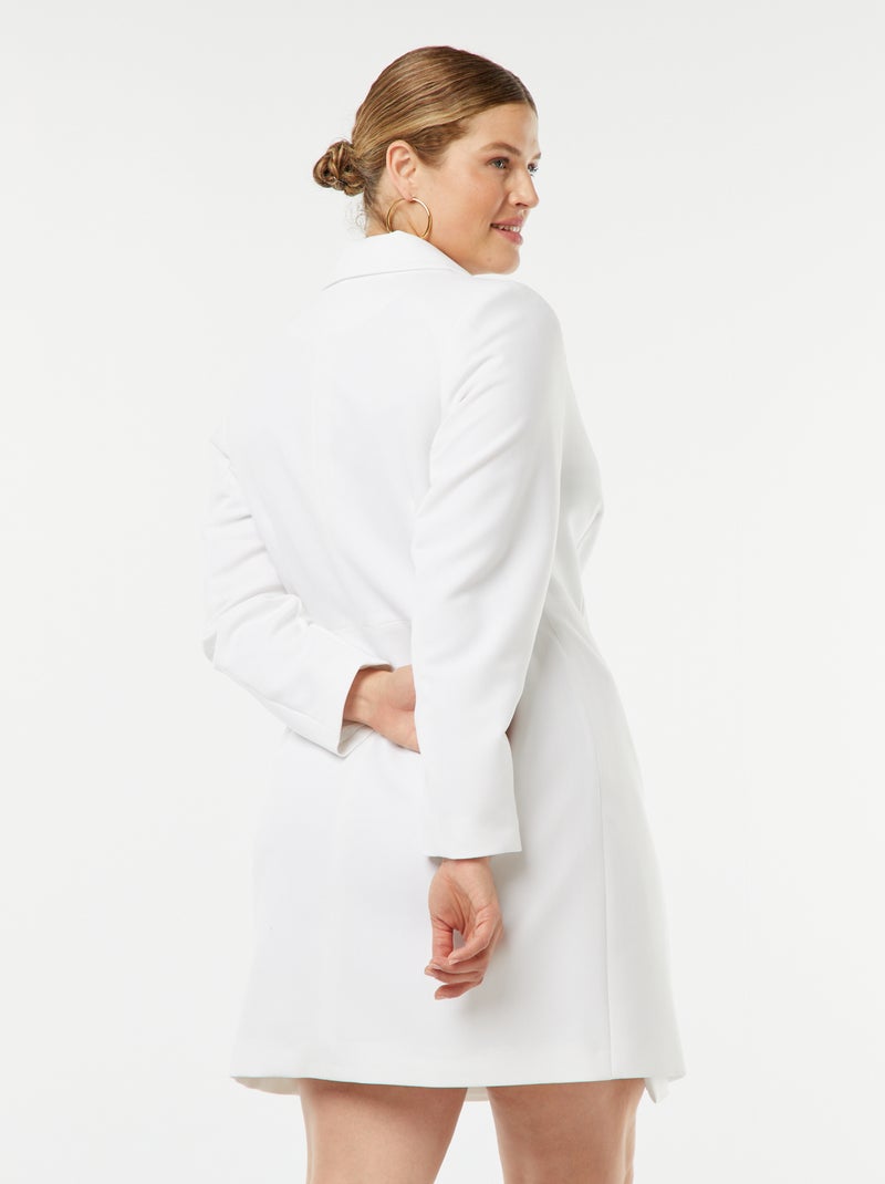 Robe blazer Blanc - Kiabi