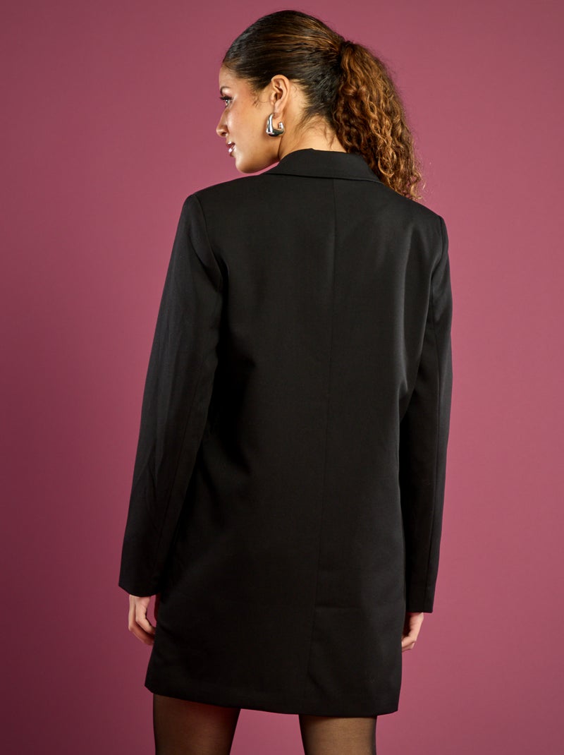Robe blazer double boutonnage Noir - Kiabi