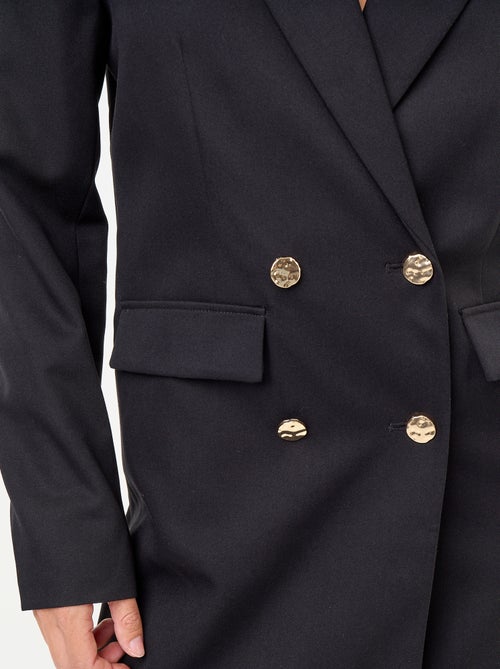Robe blazer mi-longue avec boutons dorés - Kiabi Robe blazer mi-longue avec boutons dorés - Kiabi