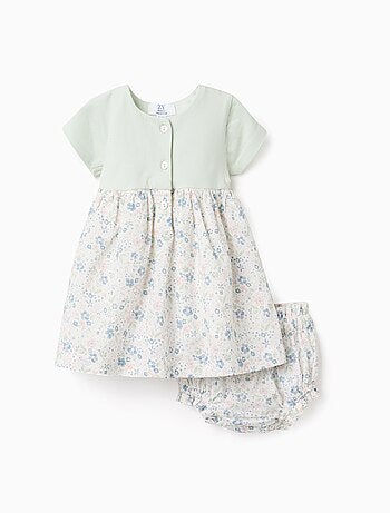 Robe + Bloomer à Motif Foral