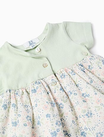 Robe + Bloomer à Motif Foral
