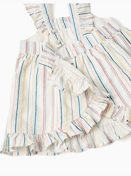 Robe + bloomer à rayures ethniques B&S - Kiabi