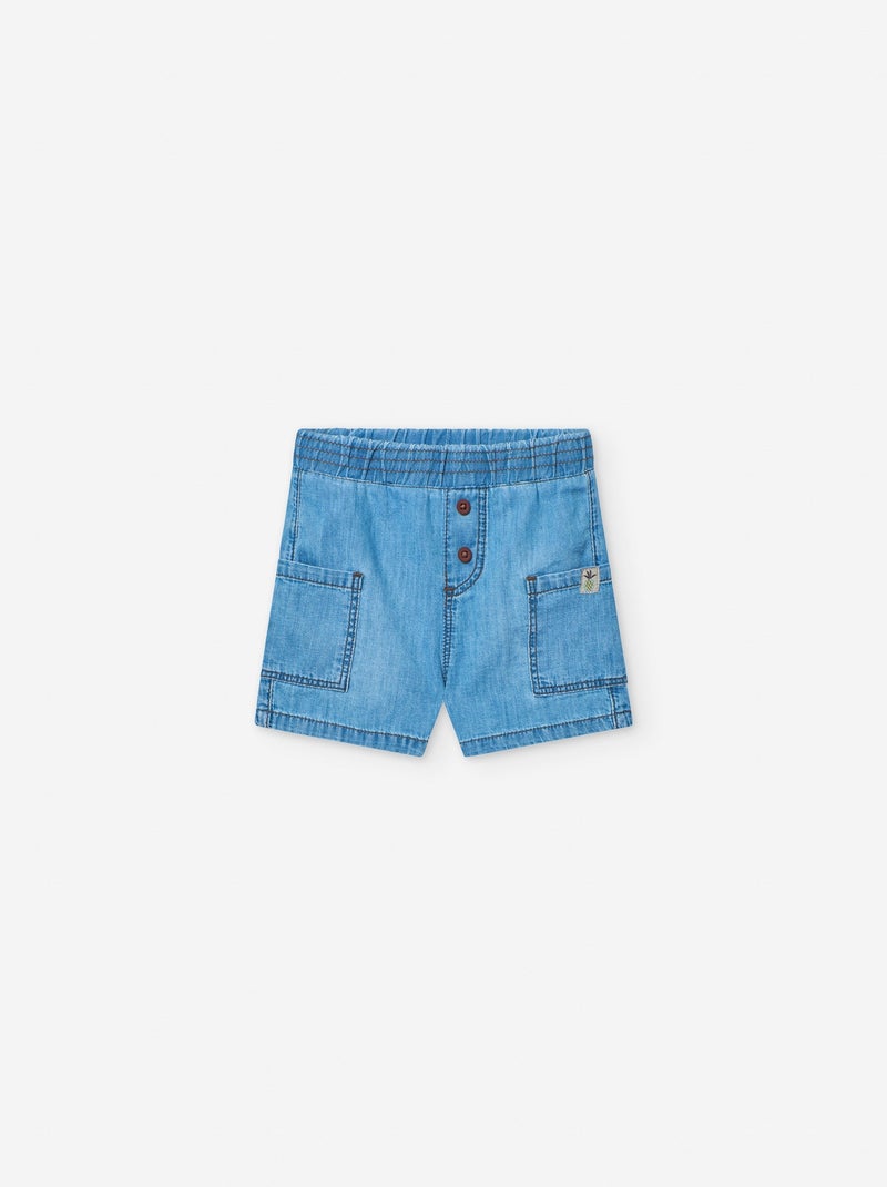 Robe + Bloomer avec Broderie Anglaise Bleu - Kiabi