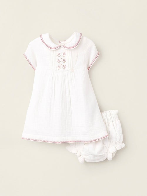 Robe + Bloomer avec Broderies - Kiabi