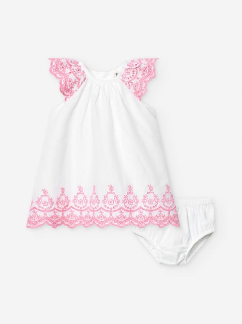 Robe + Bloomer avec Broderies - Kiabi