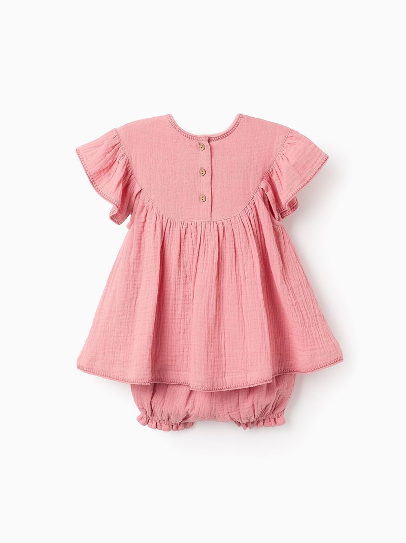 Robe + Bloomer avec Point de Croix Rose clair - Kiabi