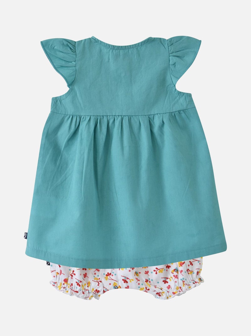 ROBE + BLOOMER BEBE ELYNA Bleu - Kiabi