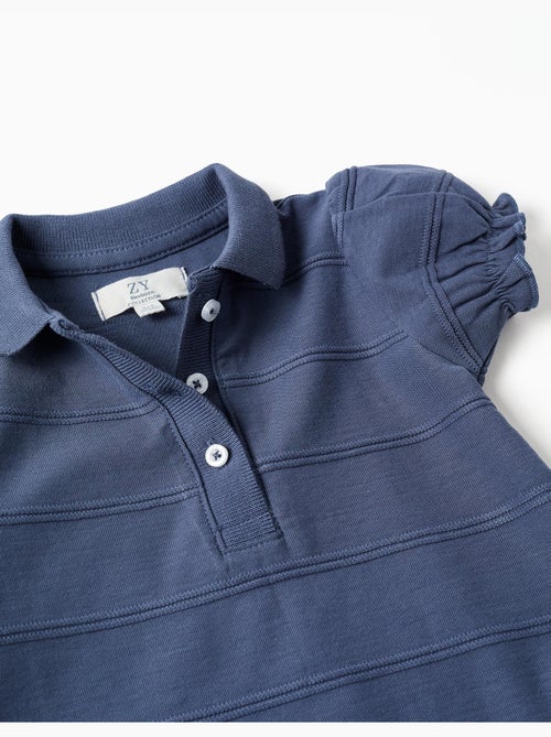 Robe + bloomer en coton avec lignes embossées B&S - Kiabi