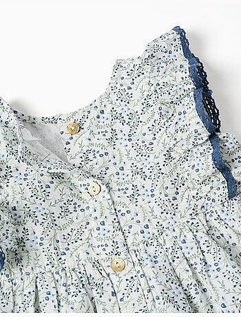 Robe + bloomer en coton avec motif floral You&Me