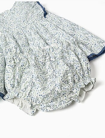 Robe + bloomer en coton avec motif floral You&Me