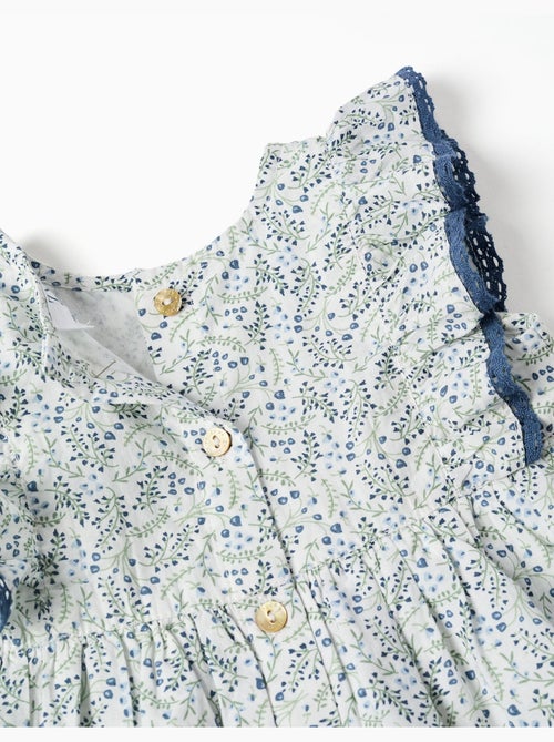 Robe + bloomer en coton avec motif floral You&Me - Kiabi