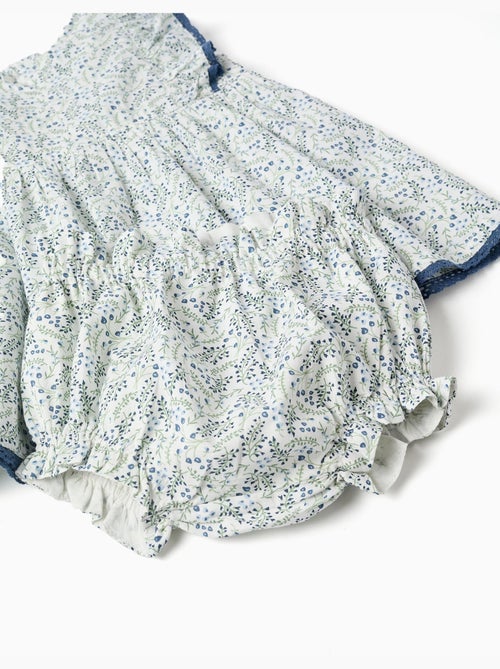 Robe + bloomer en coton avec motif floral You&Me - Kiabi
