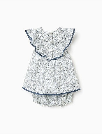 Robe + bloomer en coton avec motif floral You&Me