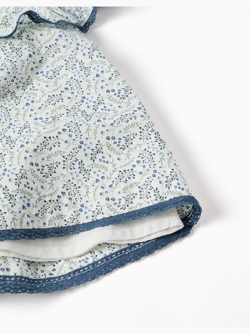 Robe + bloomer en coton avec motif floral You&Me Beige clair - Kiabi