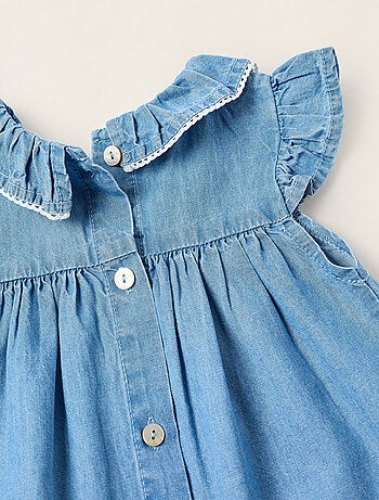 Robe + Bloomer en Jean avec Volants