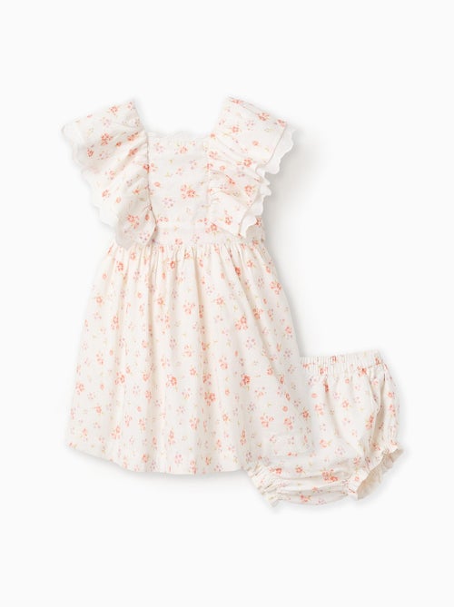 Robe + Bloomer Floral à Volants 'Cérémonie' - Kiabi