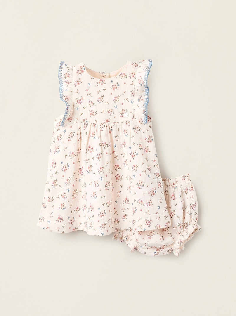 Robe + Bloomer Floral Beige - Kiabi