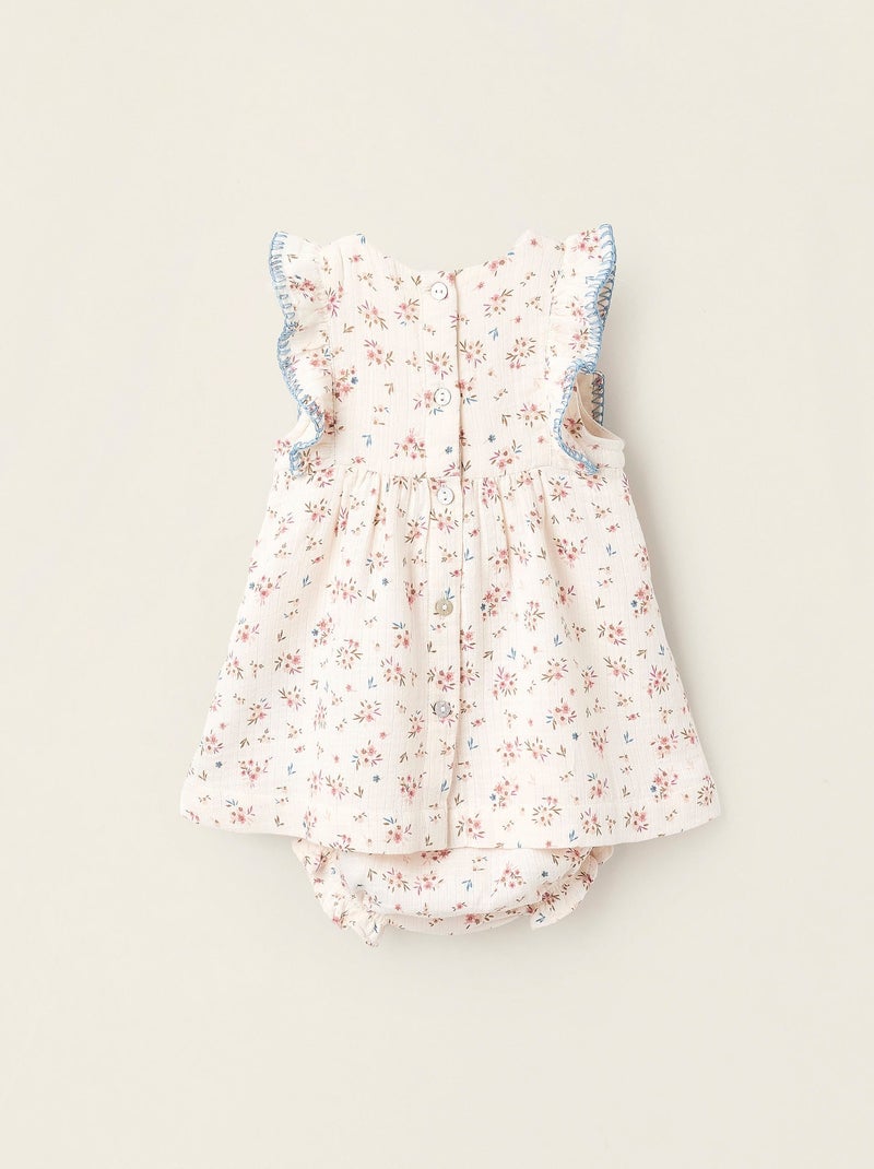 Robe + Bloomer Floral Beige - Kiabi