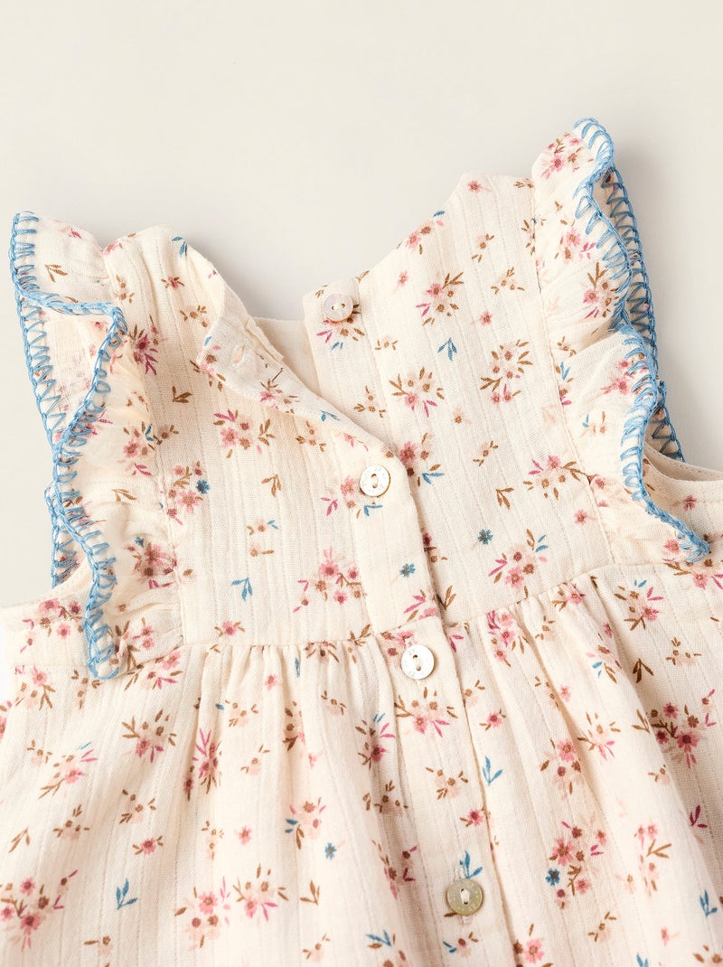 Robe + Bloomer Floral Beige - Kiabi