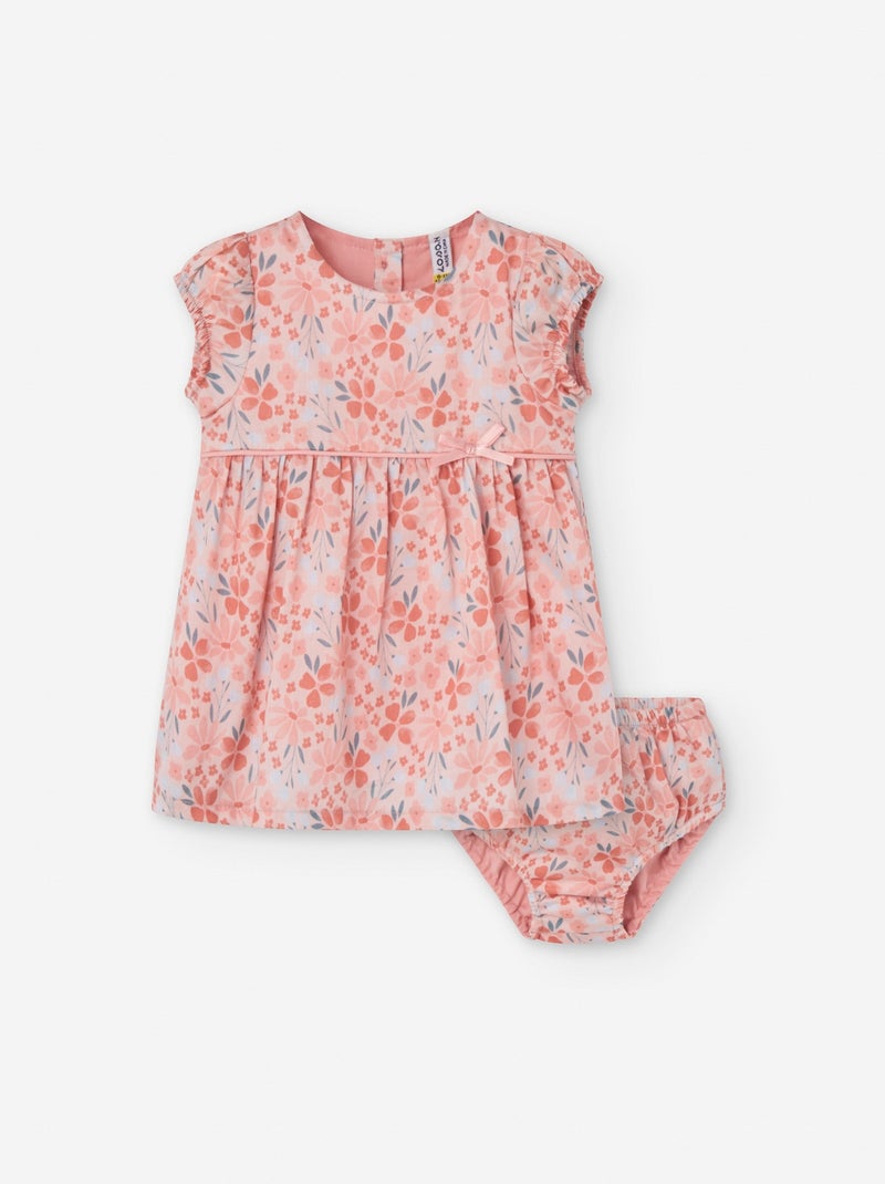 Robe + Bloomer Floral Rose clair - Kiabi