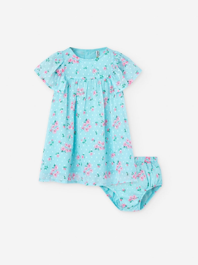 Robe + Bloomer Floral Vert clair - Kiabi