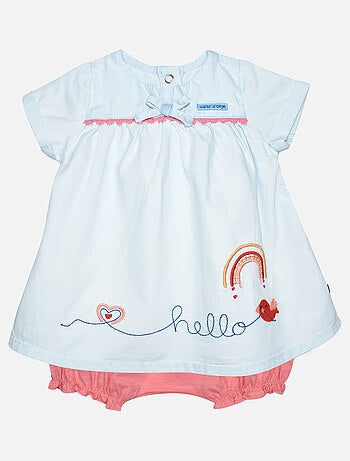 ROBE BLOOMER GAELLE JEAN MANCHES COURTES NAISSANCE