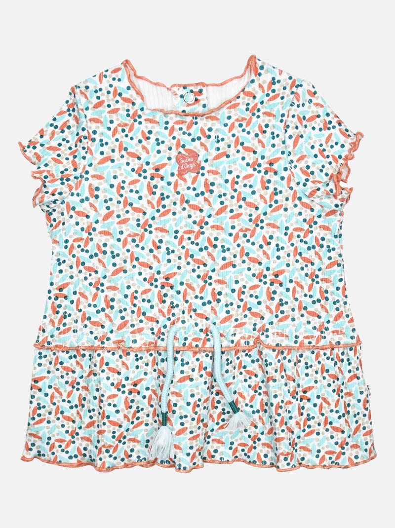 ROBE BLOOMER GEORGIA MANCHES COURTES NAISSANCE Bleu - Kiabi