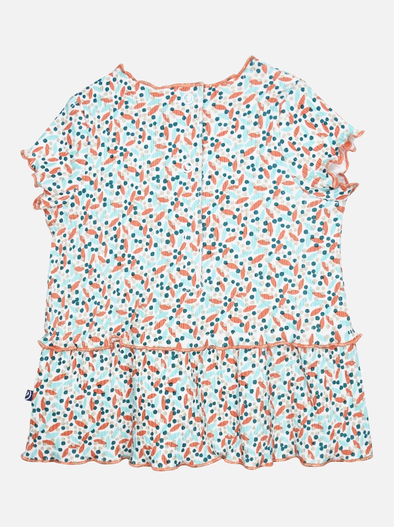 ROBE BLOOMER GEORGIA MANCHES COURTES NAISSANCE Bleu - Kiabi