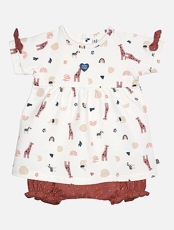 ROBE BLOOMER GIOVANA MOLLETON MANCHES COURTES NAISSANCE