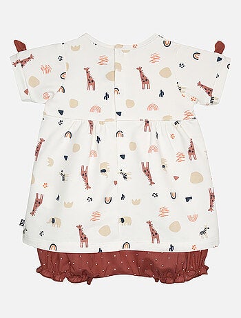 ROBE BLOOMER GIOVANA MOLLETON MANCHES COURTES NAISSANCE