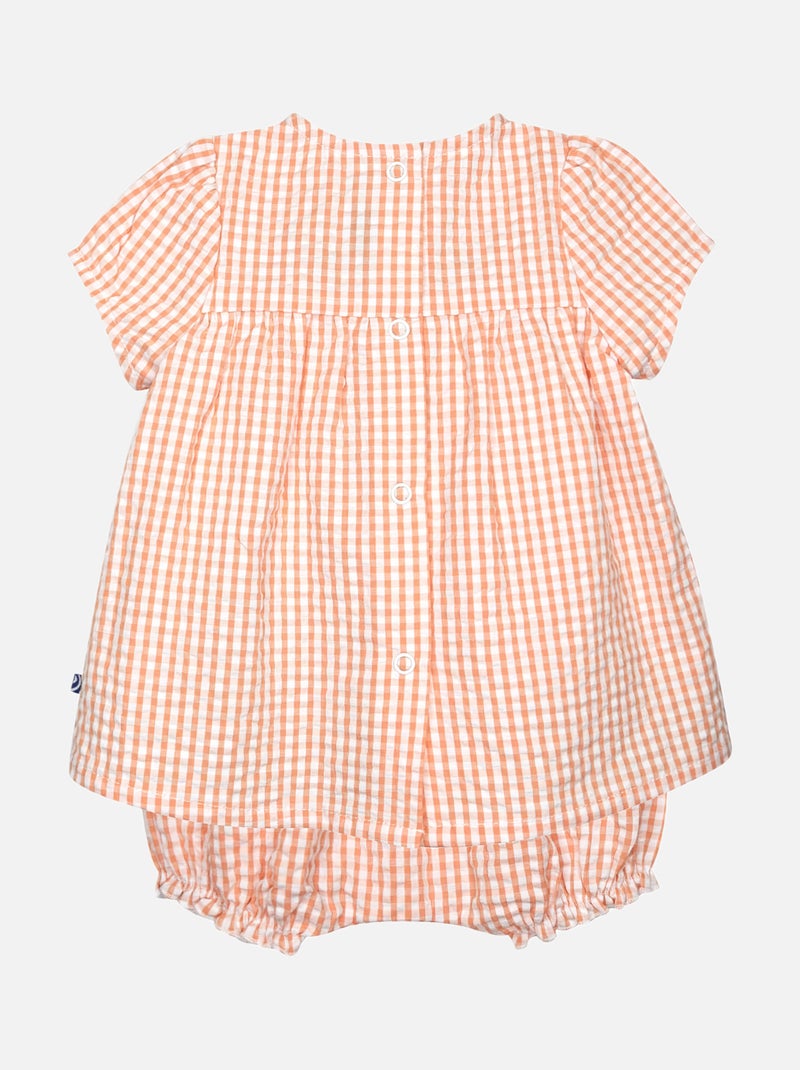 ROBE BLOOMER GRACIA MANCHES COURTES NAISSANCE Orange - Kiabi