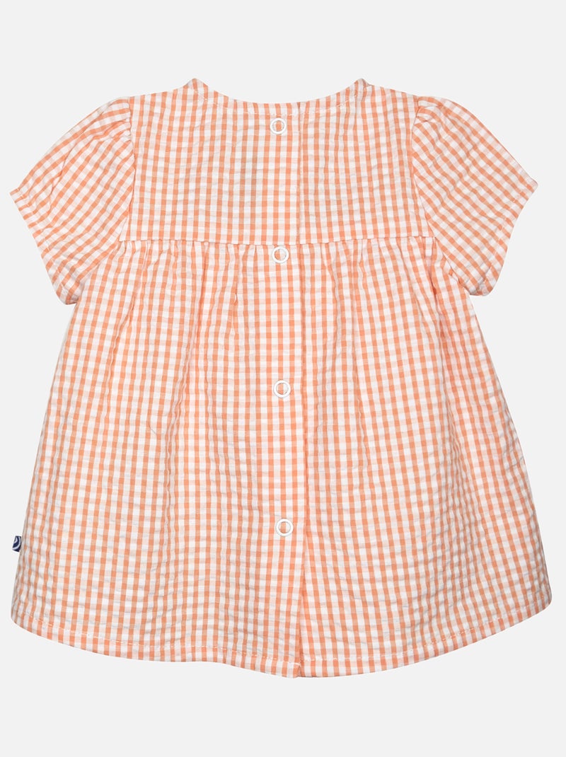 ROBE BLOOMER GRACIA MANCHES COURTES NAISSANCE Orange - Kiabi