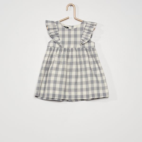 Robe Bloomer Imprimes Bebe Fille Beige Gris Kiabi 13 00