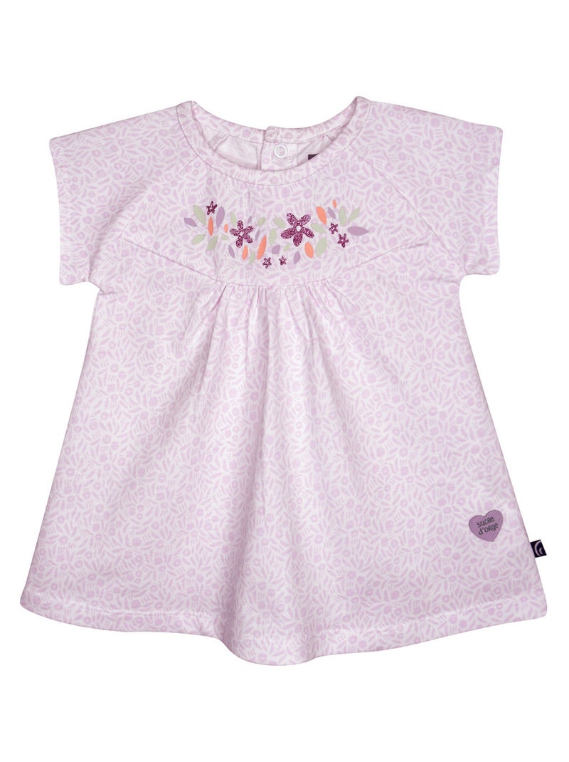 ROBE BLOOMER NISMA MANCHES COURTES NAISSANCE Violet - Kiabi