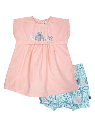 ROBE BLOOMER OPHELIE MANCHES COURTES SUCRE D'ORGE