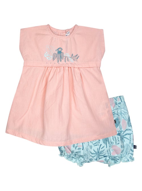 ROBE BLOOMER OPHELIE MANCHES COURTES SUCRE D'ORGE - Kiabi