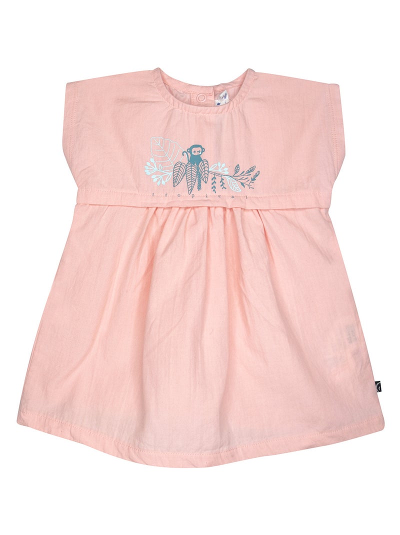 ROBE BLOOMER OPHELIE MANCHES COURTES SUCRE D'ORGE Rose - Kiabi